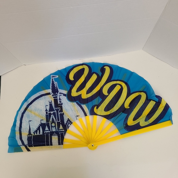 Disney Accessories Disney Jumbo Hand Fan Wdw Cinderellas Castle